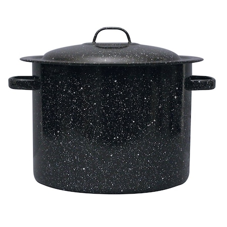Granite Ware Granite Ware Porcelain Enamel Stockpot 15.5 qt Black 305698